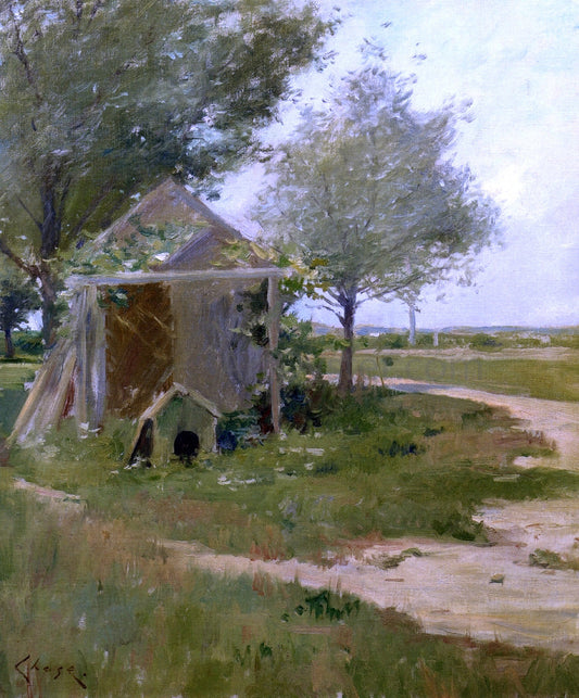  William Merritt Chase The Back Yard, Shinnecock, Long Island, New York - Canvas Print