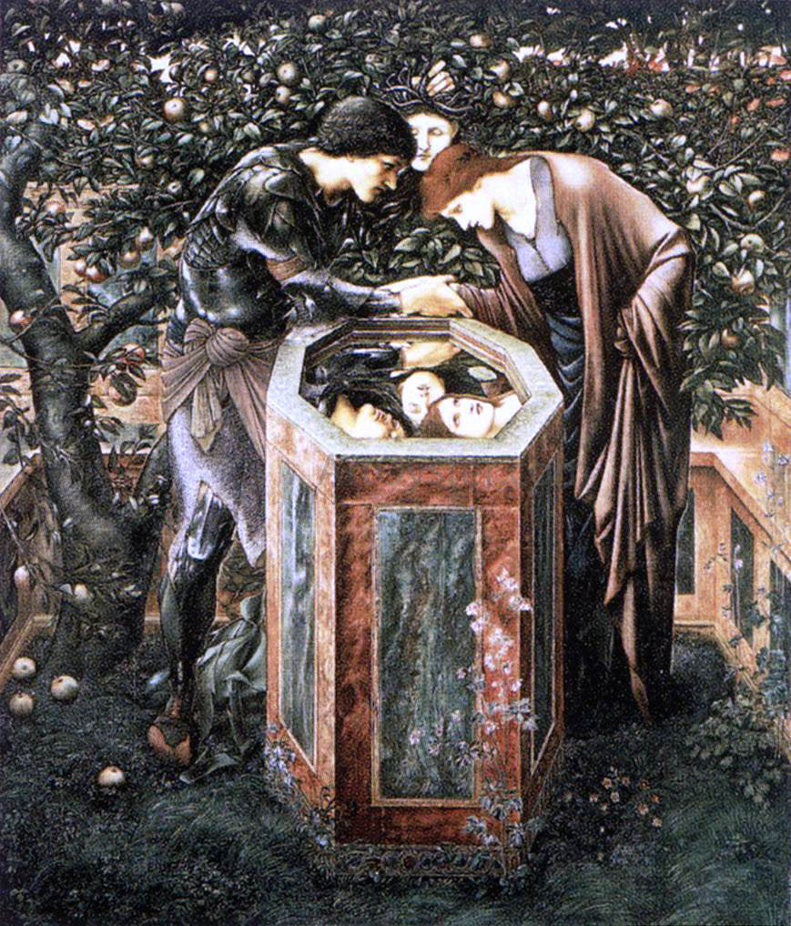  Sir Edward Burne-Jones The Baleful Head - Canvas Print