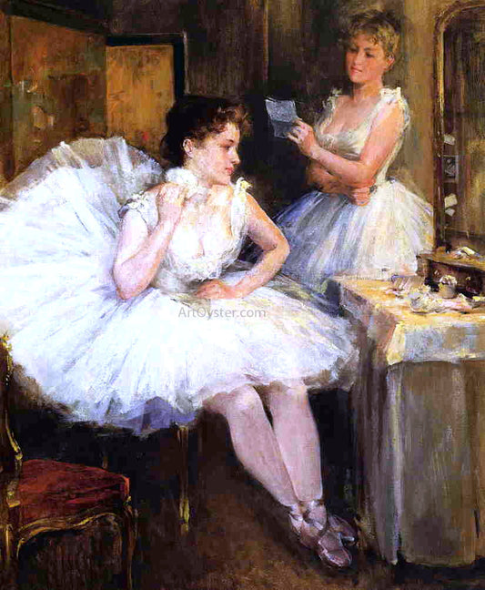  Willard Leroy Metcalf The Ballet Dancers (also known as The Dressing Room) - Canvas Print