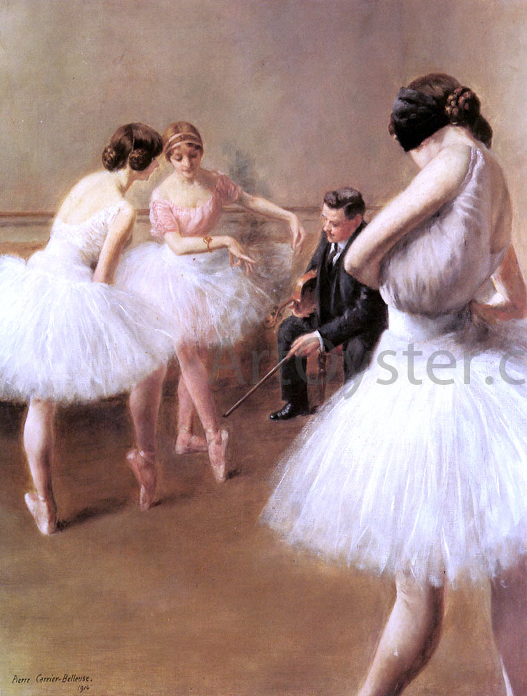  Pierre Carrier-Belleuse The Ballet Lesson - Canvas Print