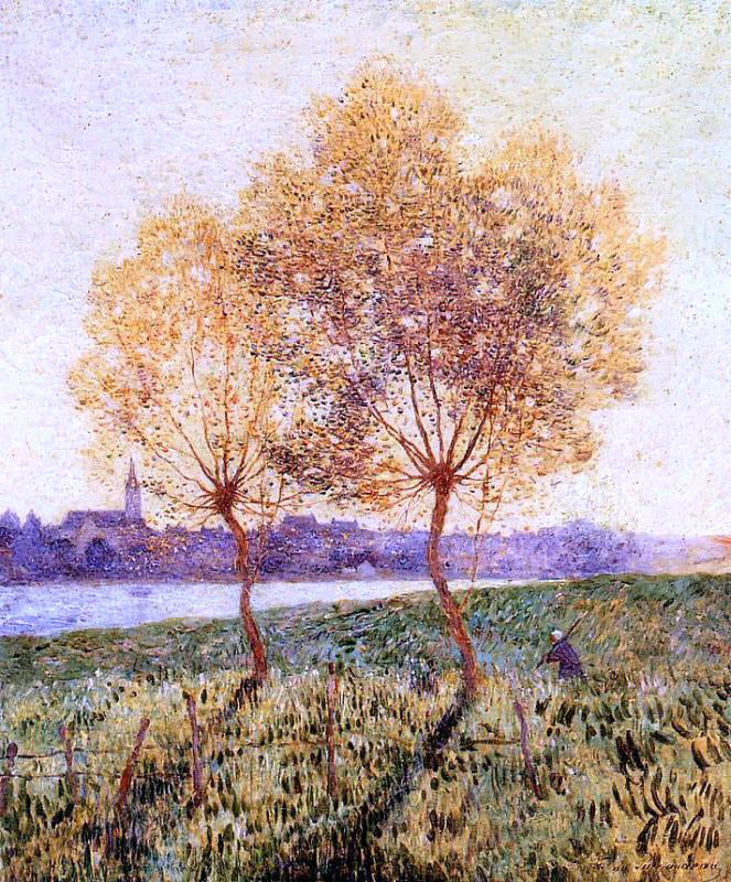  Ferdinand Du Puigaudeau The Banks of the Loire, Basse Indre - Canvas Print