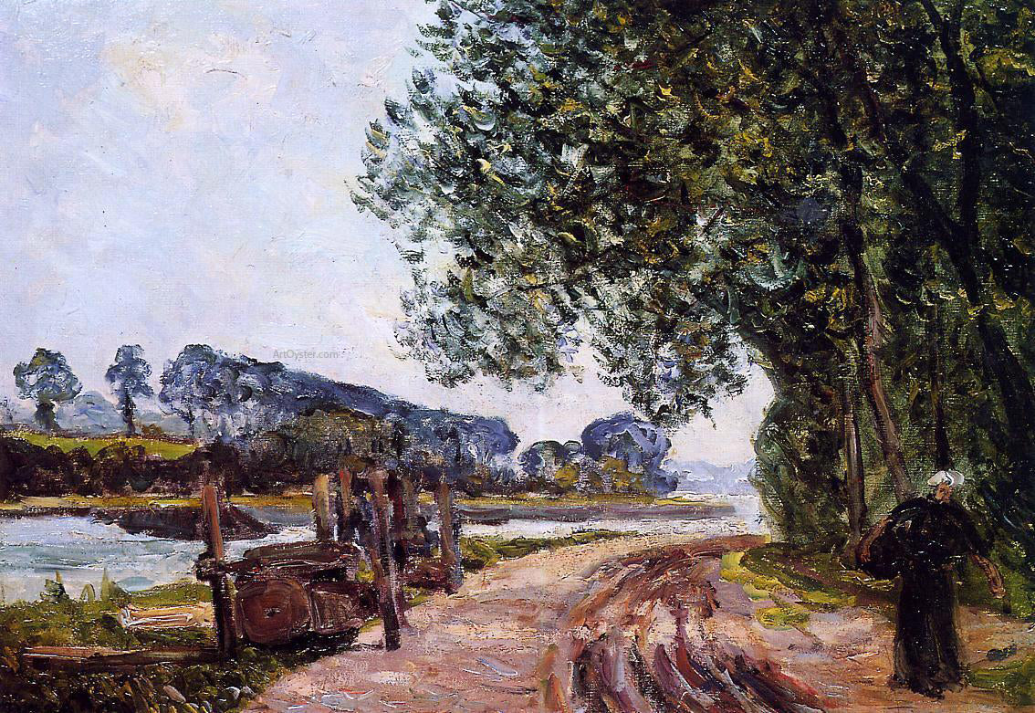  Maxime Maufra The Banks of the River Auray, Brittany - Canvas Print