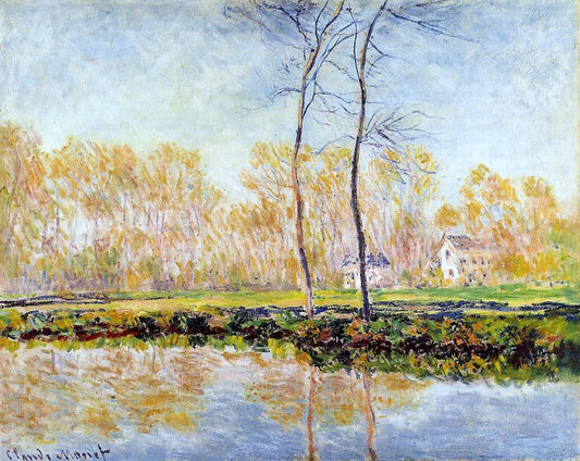 Claude Oscar Monet The Banks of the River Epte at Giverny - Canvas Print