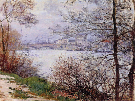  Claude Oscar Monet The Banks of the Seine, Ile de la Grande-Jatte - Canvas Print