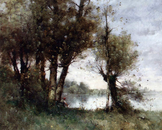  Paul Desire Trouillebert The Banks of the Vienne - Canvas Print