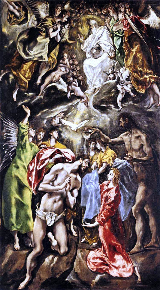  El Greco The Baptism of Christ - Canvas Print