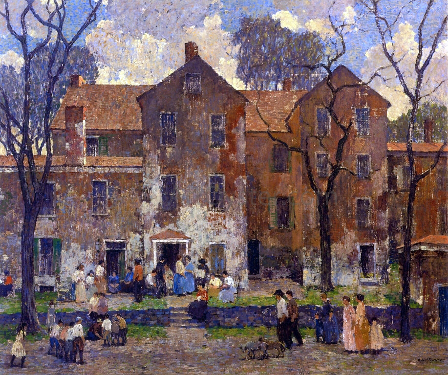  Robert Spencer The Barracks - Canvas Print