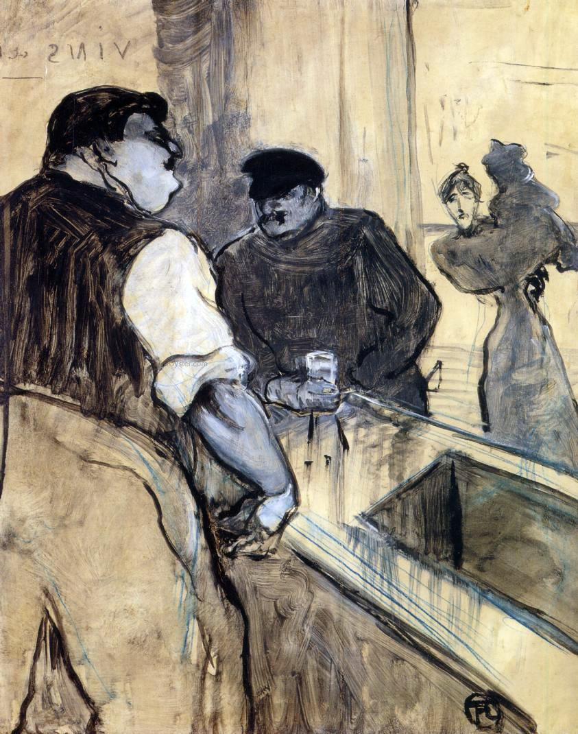  Henri De Toulouse-Lautrec The Bartender - Canvas Print