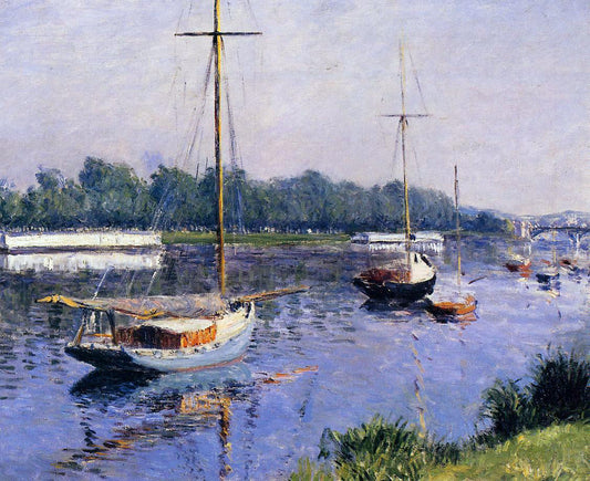  Gustave Caillebotte The Basin at Argenteuil - Canvas Print