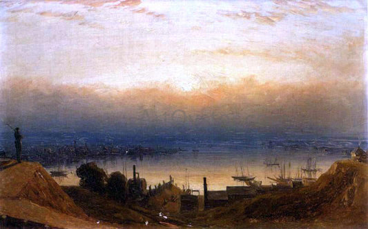  Sanford Robinson Gifford The Basin of the Patapsco from Federal Hill, Baltimore - Canvas Print