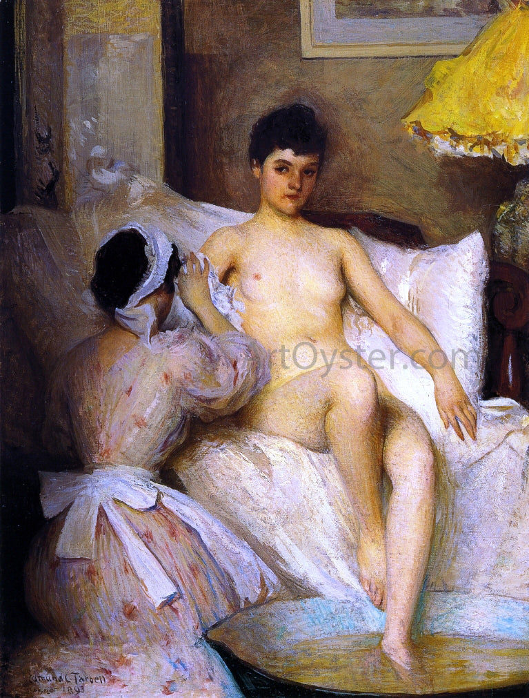  Edmund Tarbell The Bath - Canvas Print