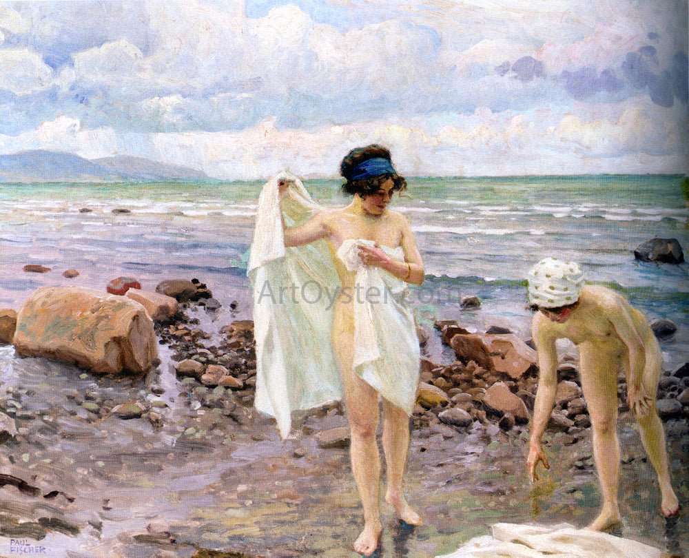  Paul-Gustave Fischer The Bathers - Canvas Print