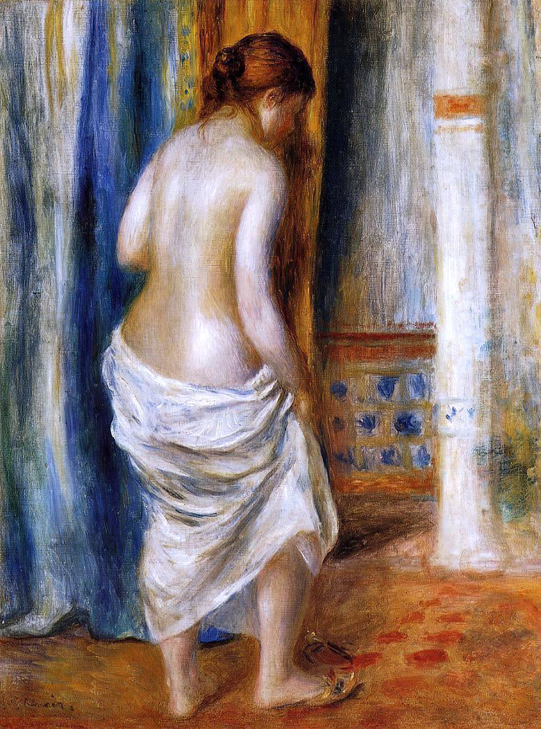  Pierre Auguste Renoir The Bathrobe - Canvas Print