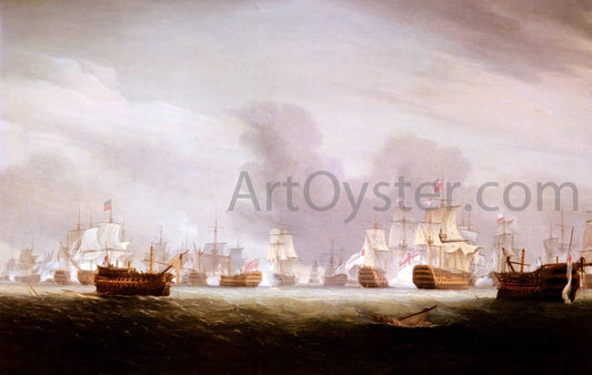  Thomas Whitcombe The Battle Of The Glorious 1st Of June 1794 - Canvas Print