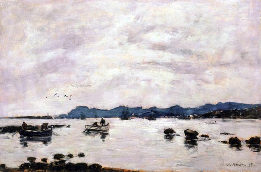  Eugene-Louis Boudin The Bay and the Mountains of L'Esterel, Golfe-Juan - Canvas Print
