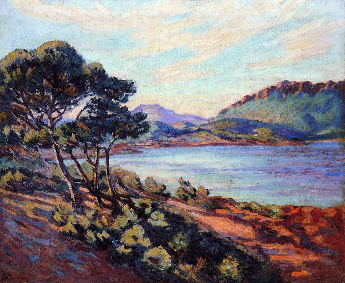  Armand Guillaumin The Bay at Agay - Canvas Print