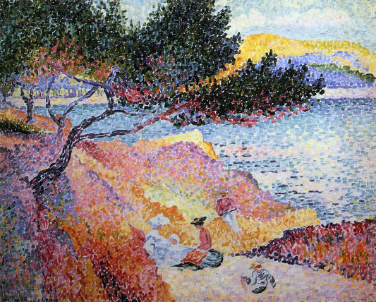  Henri Edmond Cross Bay at Cavaliere - Canvas Print