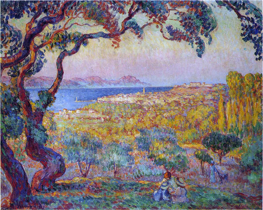  Henri Lebasque The Bay at St Tropez - Canvas Print