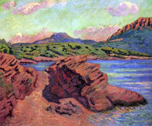  Armand Guillaumin The Bay of Agay - Canvas Print