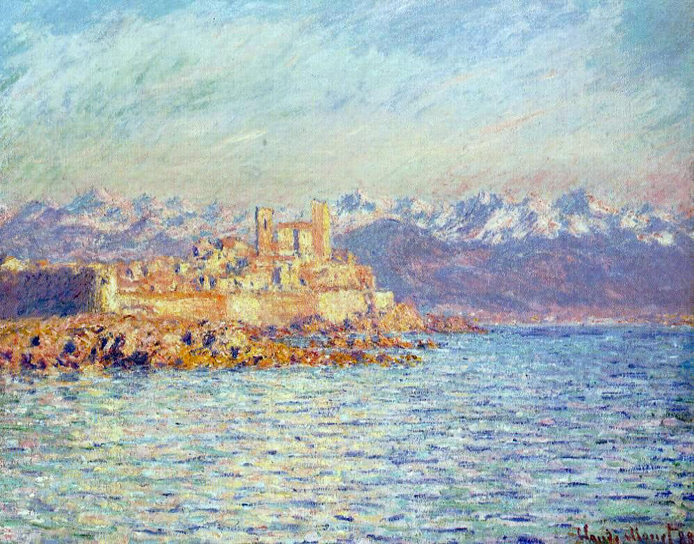  Claude Oscar Monet The Bay of Antibes - Canvas Print