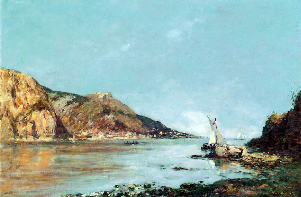  Eugene-Louis Boudin The Bay of Fourmis, Beaulieu - Canvas Print
