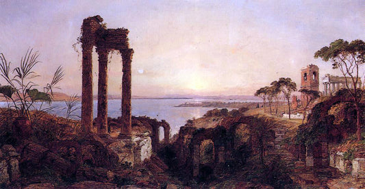  Jasper Francis Cropsey The Bay of Naples - Canvas Print