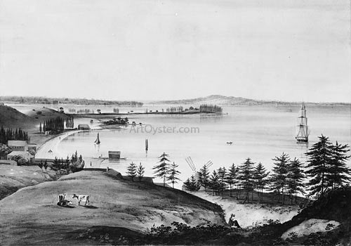  William Guy Wall The Bay of New York Looking to the Narrows and Staten Island, Taken from Brooklyn Heights - Canvas Print