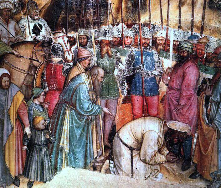  Altichiero Da Zevio The Beheading of Saint George (detail) - Canvas Print