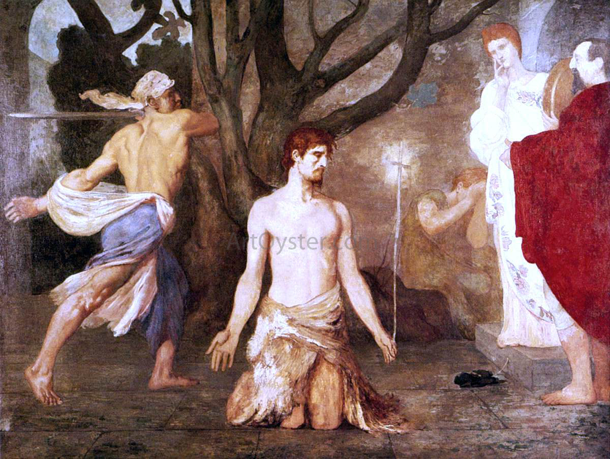  Pierre Puvis De Chavannes The Beheading of St John the Baptist - Canvas Print
