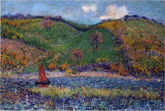  Gustave Loiseau The Belon River - Canvas Print