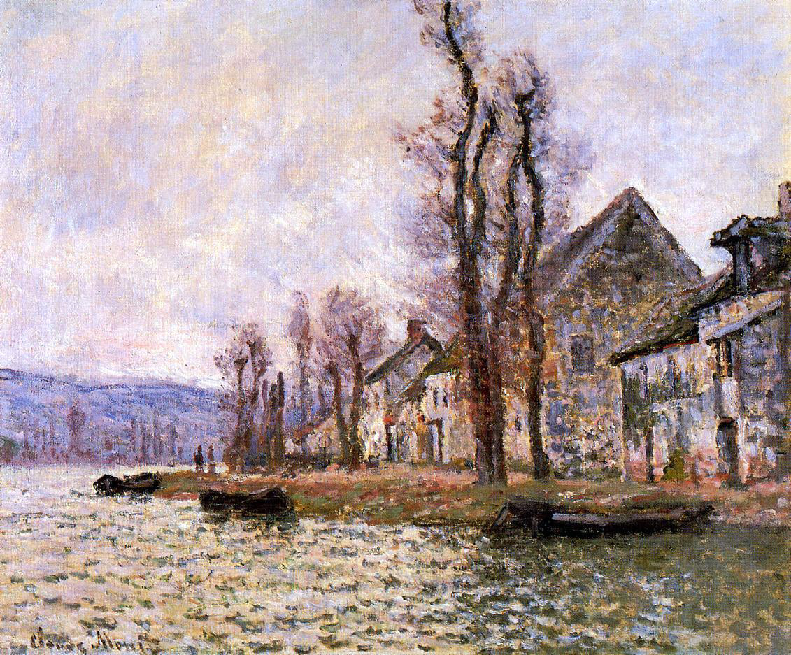  Claude Oscar Monet The Bend of the Seine at Lavacourt, Winter - Canvas Print