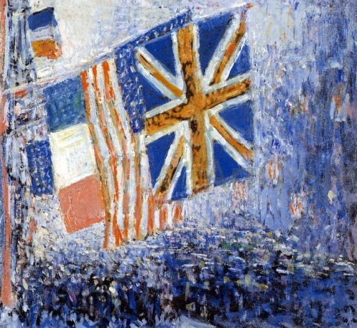  Frederick Childe Hassam The Big Parade - Canvas Print