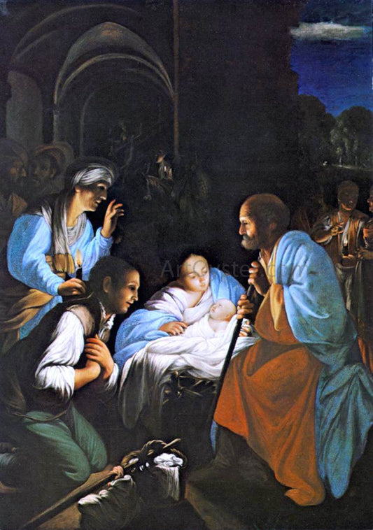  Carlo Saraceni The Birth of Christ - Canvas Print