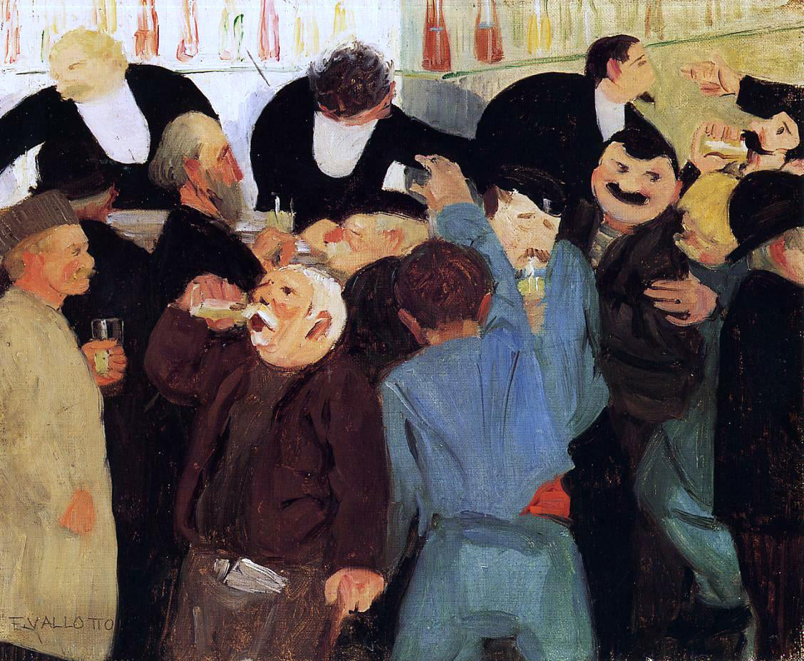  Felix Vallotton The Bistro - Canvas Print