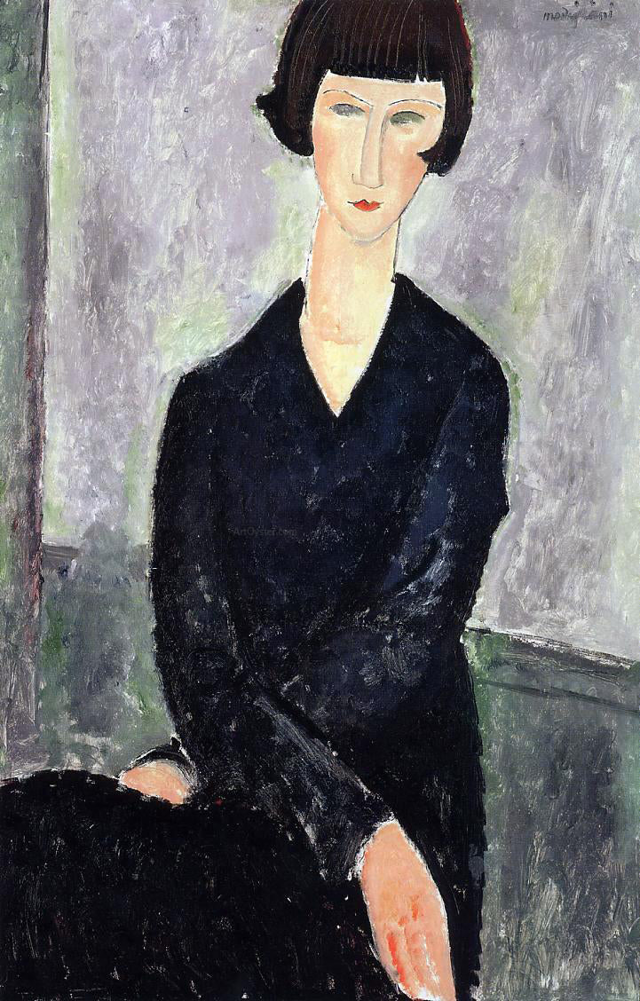  Amedeo Modigliani The Black Dress - Canvas Print