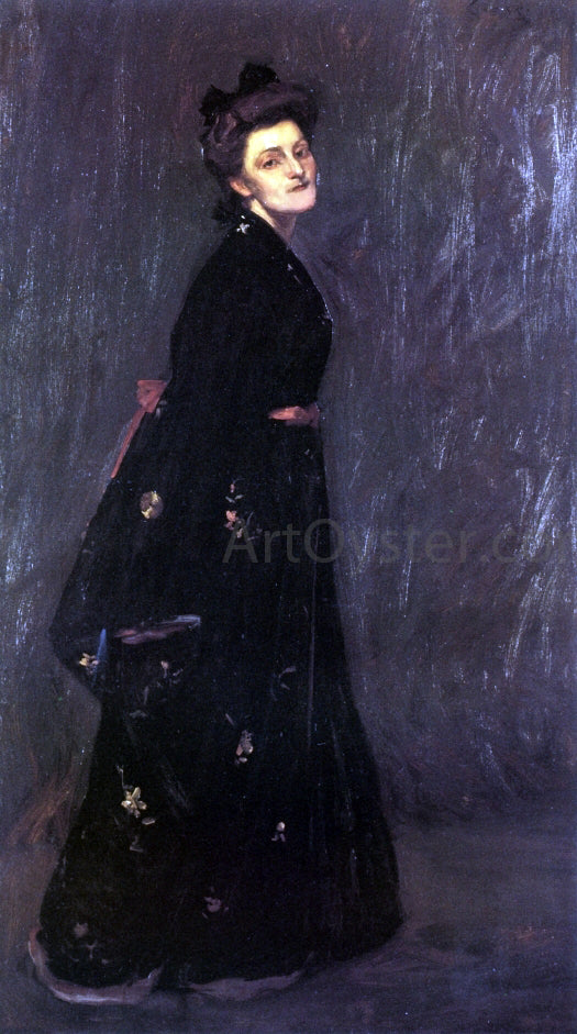  William Merritt Chase The Black Kimono - Canvas Print