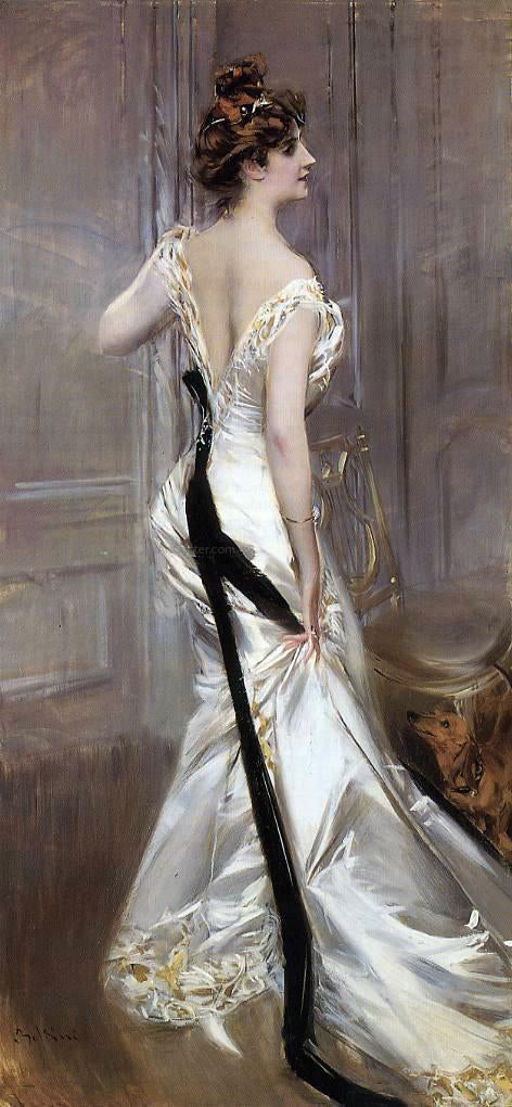  Giovanni Boldini The Black Sash - Canvas Print