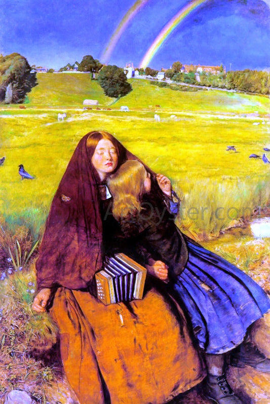  Sir Everett Millais The Blind Girl - Canvas Print