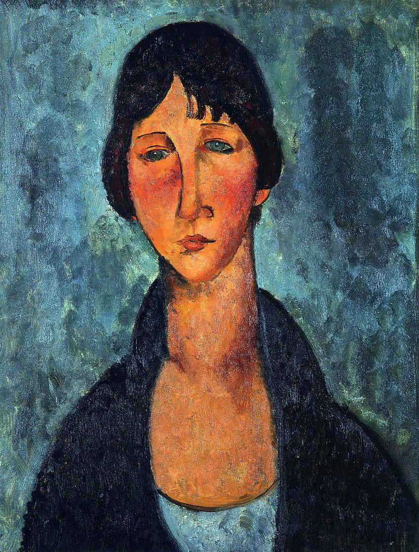  Amedeo Modigliani The Blue Blouse - Canvas Print