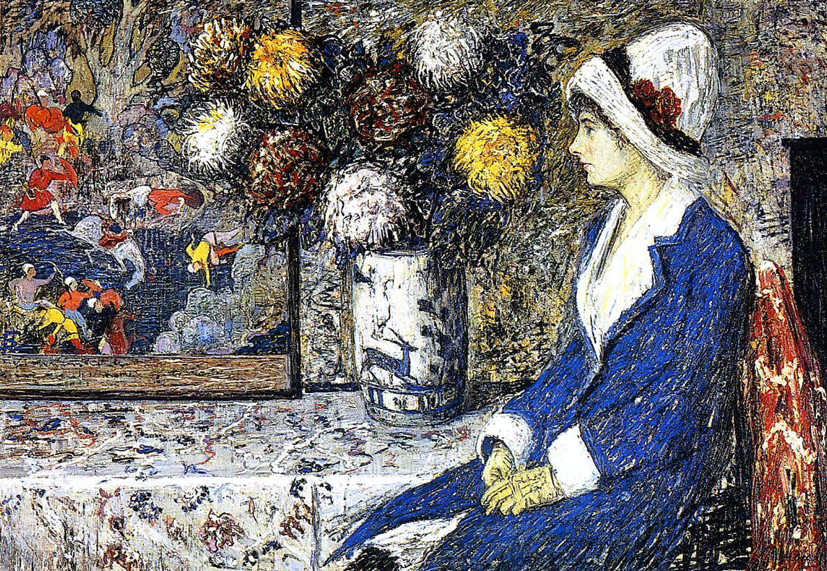  Henry Golden Dearth The Blue Coat - Canvas Print