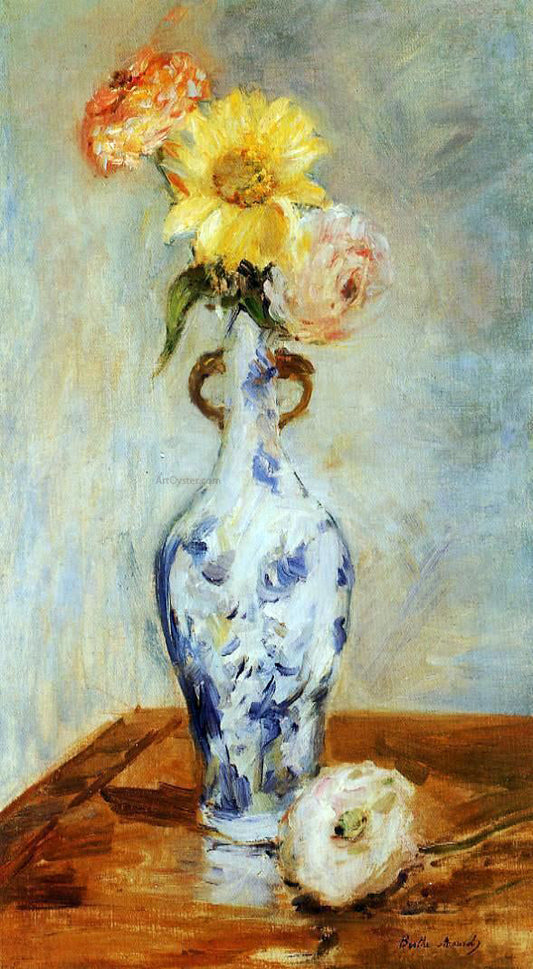  Berthe Morisot The Blue Vase - Canvas Print