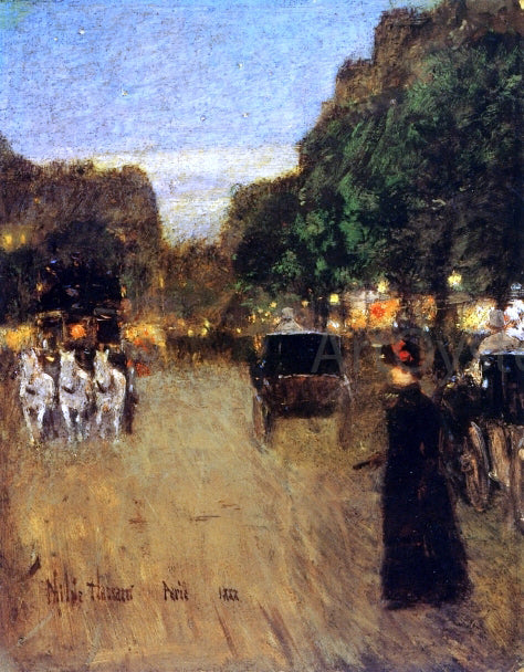  Frederick Childe Hassam The Boid de Boulogne - Canvas Print