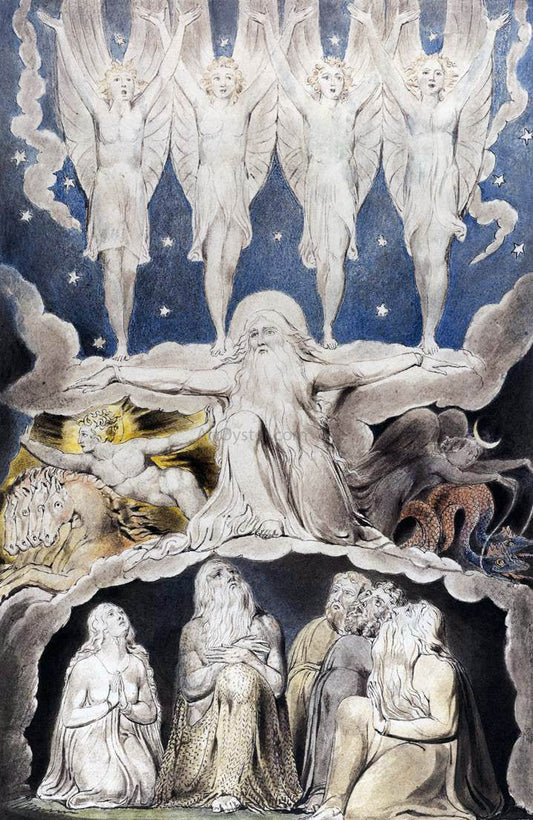  William Blake The Book of Job: When the Morning Stars Sang Together - Canvas Print