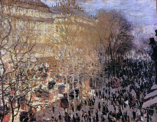  Claude Oscar Monet The Boulevard des Capuchine (also known as Boulevard des Capucines) - Canvas Print