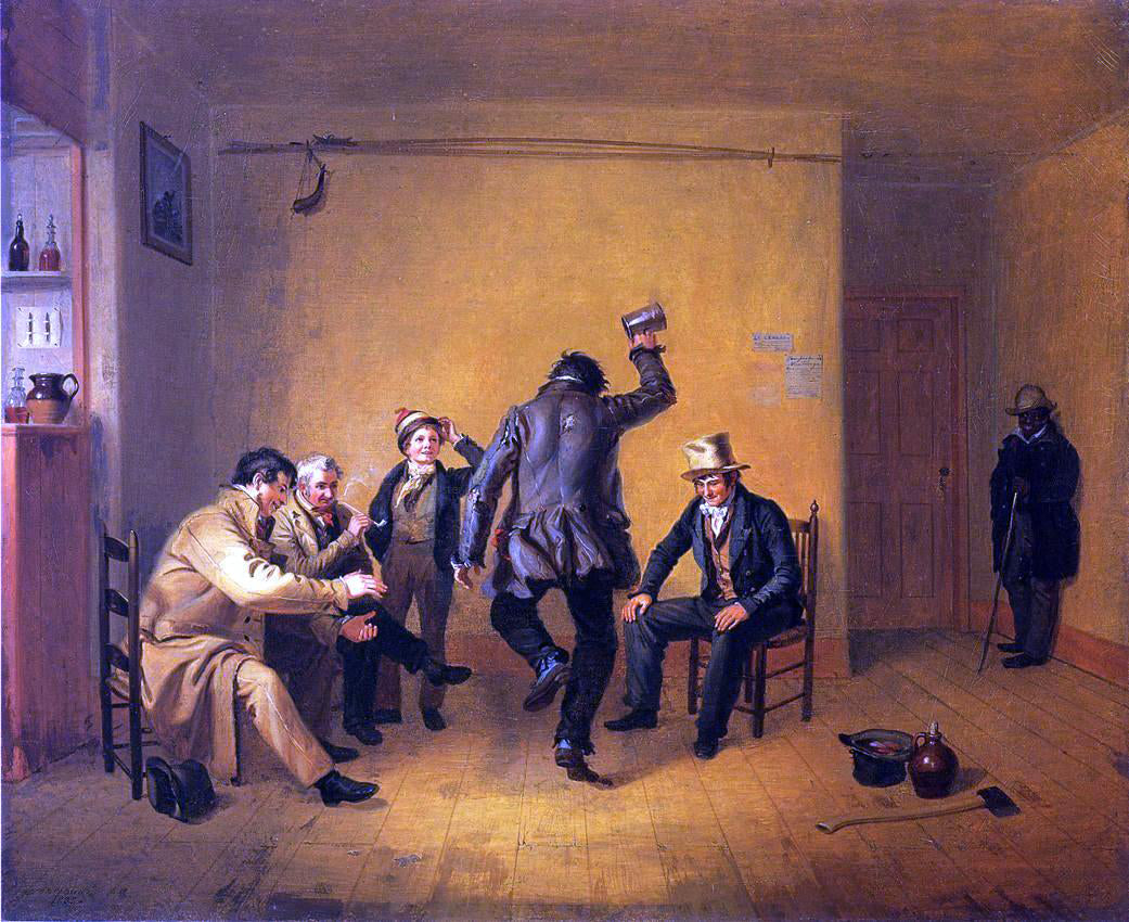  William Sidney Mount The Breakdown (also known as Bar-room Scene) - Canvas Print