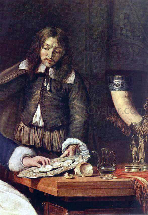  Gabriel Metsu The Breakfast (detail) - Canvas Print