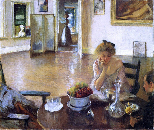  Edmund Tarbell A Breakfast Room (also known as In the Breakfast Room) - Canvas Print
