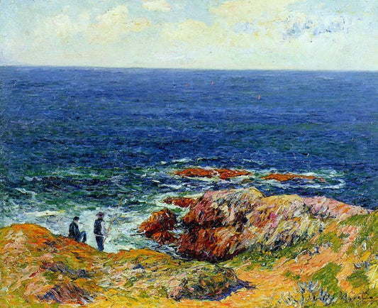  Henri Moret The Breton Coast - Canvas Print