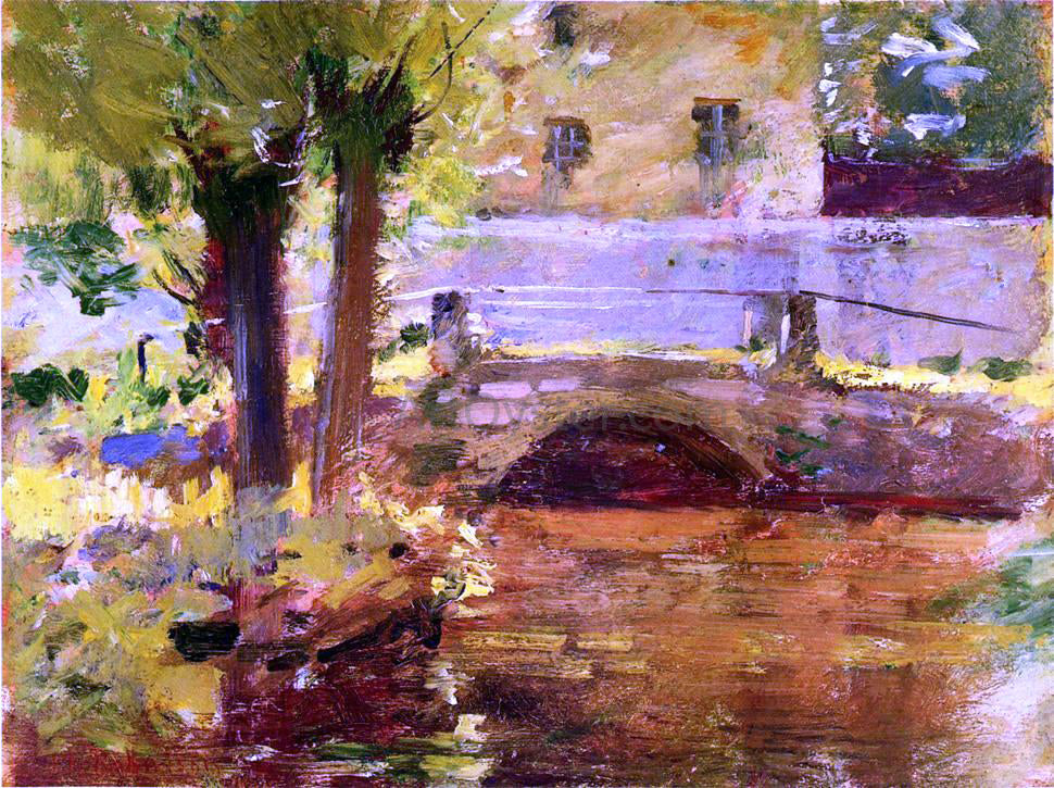  Theodore Robinson The Bridge at Giverny - Canvas Print