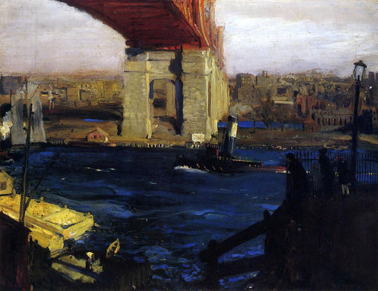  George Wesley Bellows The Bridge, Blackwell's Island - Canvas Print